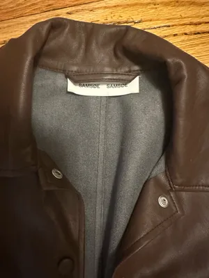 Brown Leather Light Jacket Size M thumbnail 2
