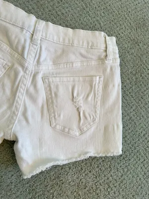 Mossimo White Denim Boyfriend Shorts thumbnail 5