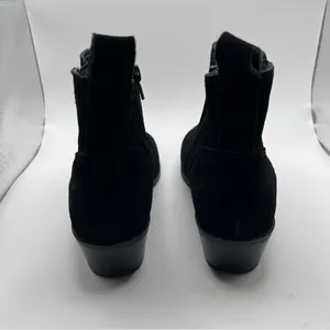 NWOB vionic water repellent suede ankle boots roseland black suede size 7 thumbnail 9