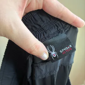 Spyder‎ active black elastic drawstring waist jogger pants women's size medium thumbnail 6