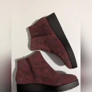 Lucky Brand Karmeya Platform Ankle Boots Red Pattern 7.5 thumbnail 8