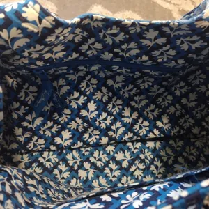 Vera Bradley large hobo blue lagoon purse thumbnail 3