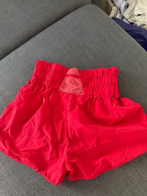 Zenana Red High-Waisted Shorts thumbnail 2