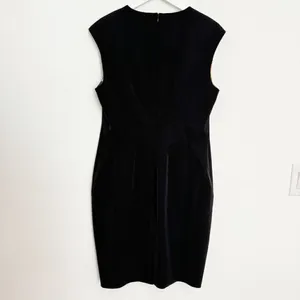 Ted‎ Baker Sheath Dress Size 4 Black Cap Sleeve Round Neck Corporate Chic Siren thumbnail 8