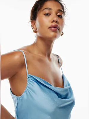 Aritzia Allusion Light Blue Mini Dress (Size S) thumbnail 4