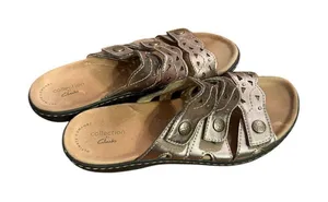Clarks Laurianne Jade Sand Metallic Sandals‎ Sz 7 thumbnail 1