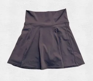Mocha Brown Golf Skort Small Stretchy Mini Tennis Skirt Slit Athleisure Preppy thumbnail 1