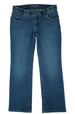 Wrangler Shiloh‎ Riding Jeans Womens 5x30 Bootcut Stretch Cowgirl Rodeo Western thumbnail 1