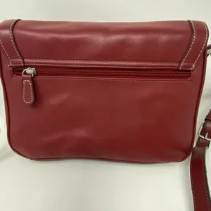 Liz Claiborne Women's Red Leather Purse Shoulder Bag thumbnail 4