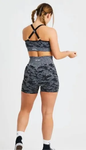 AYBL Evolve Seamless Bike Shorts Camo thumbnail 3
