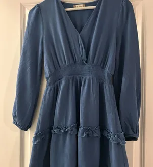 Altar'd State Blue Long Sleeve Dress thumbnail 1