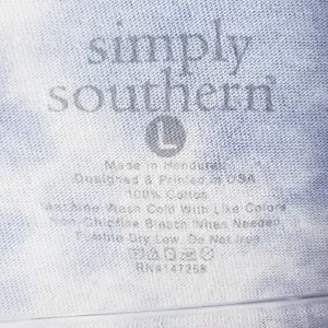 Simply Southern Blue Jean Baby Tie Dye Long Sleeve Top thumbnail 9