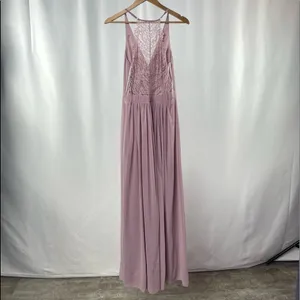 Lulus Love Spell Lace-Back Maxi‎ Dress in Dusty Lavender Size Medium thumbnail 5