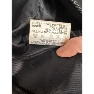 Barbour Jacket Quilted Microfiber Equestrian‎ Jacket Sz 6 Black thumbnail 9