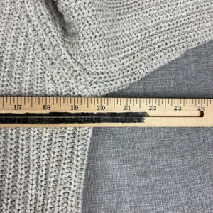 Oui Sweater Womens 12 Beige Crew Neck Long Sleeve Chunky-Knit Pullover thumbnail 6