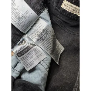 Levi's Shorts Womens W29 501 Button Fly Black Raw Hem Grunge High Rise thumbnail 6