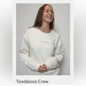 THREAD VISION Toodalooo Sweatshirt 100% organic cotton size XXL cream thumbnail 2