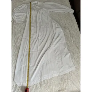 Le Voys Vintage White Peignoir Robe XS Cottagecore Lace Yoke Nightgown Y2K thumbnail 5