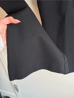 Anthropologie Maeve The Naomi Ponte Wide-Leg Flare Pants Black 2 thumbnail 5