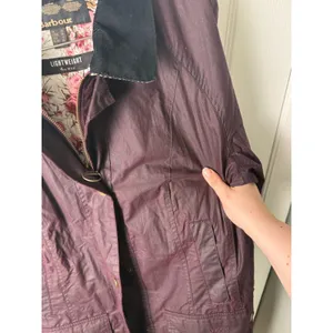Barbour Violet Lightweight Waxed Cotton Jacket in 16 thumbnail 3