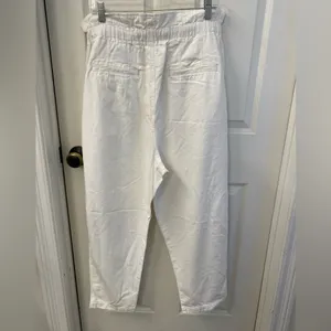 Free People White  Drawstring Pants thumbnail 6
