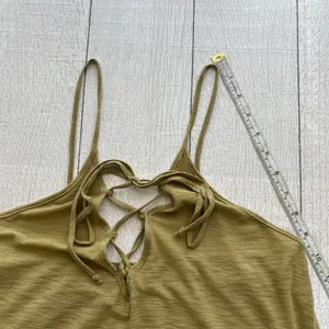 Michelle By Comune Earville Lace Up Olive Maxi Dress NWT M thumbnail 5