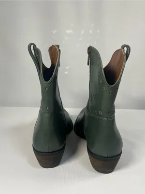 Lucky Brand Women’s Chantilly Leather Western Pointed Toe Ankle Boots 10M thumbnail 4
