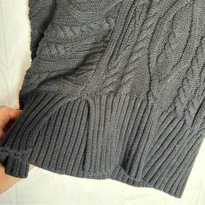 NWOT‎ Modern Citizen Black Chunky Knit Long Sleeve Cable Knit Fitted Sweater Sm thumbnail 4