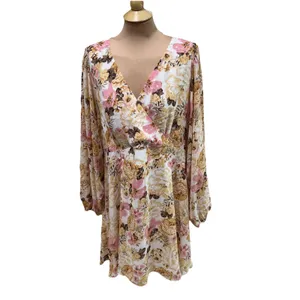 City‎ Chic Womens Juliet Floral Print Mini Dress Feminine Romantic Cottagecore thumbnail 2