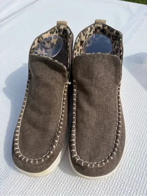 Hey Dude Denny Crafted Leopard Women’s Slip On Ankle Boots Brown US 9 thumbnail 3