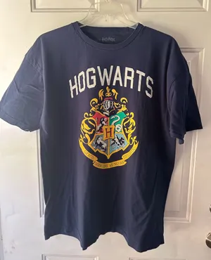 Harry Potter navy Hogwarts tee Size XXL #harrypotter #wizardingworld thumbnail 1