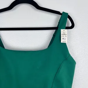Aerie‎ OFFLINE The Hugger Green Cropped Athletic Tank Top Built-In Bra XXL NWT thumbnail 2