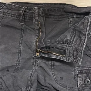 American Eagle Cargo Shorts Black thumbnail 3