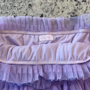 Pink Lily Tube Top Women Medium Purple Tulle Peplum Fairycore Pleated MA647 thumbnail 7