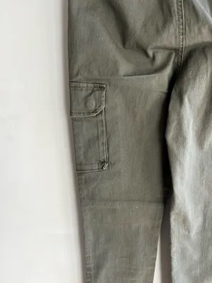 American Bazi Women’s Olive Cargo Pants with Belt thumbnail 8