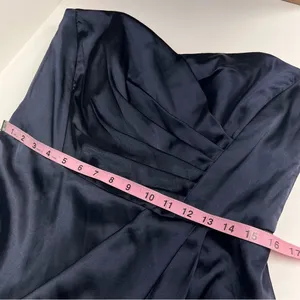 Imperfect wedding guest dress sample dress midnight blue sweetheart strapless 14 thumbnail 8