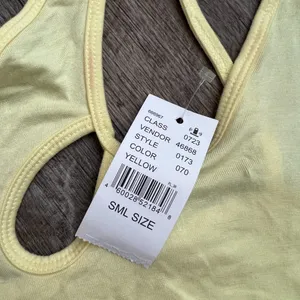 NWT Pacsun yellow crop top size small‎ thumbnail 6