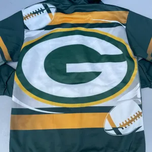 Green Bay Packers Green AOP Pullover Hoodie Sweater thumbnail 4