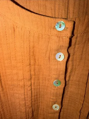 Jodifl Boho Western cotton Mini Dress in terracotta M thumbnail 4