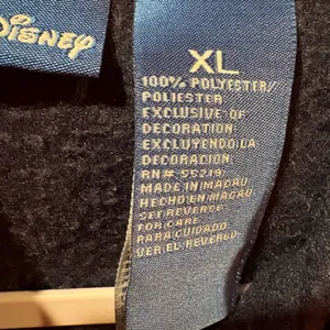 Disney Mickey Mouse Navy Blue Quarter Zip Hooded Fleece Kangaroo Sweatshirt XL thumbnail 4