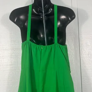 Misa Hylton for INC Green High Neck Spaghetti Strap Tiered Dress Size Small NWOT thumbnail 8