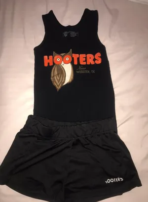 Hooters Uniform Outfit Black Size XXS thumbnail 1