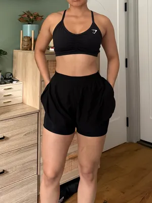 Buffbunny Black Women's Layered Athletic Shorts thumbnail 2