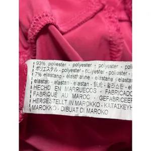 ZARA Pink Draped Long Sleeve Crew Neck Fitted Bodycon One Piece Bodysuit Top M thumbnail 4