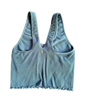 Spiritual Gangster Crop Tank Sage Green Size Small thumbnail 1