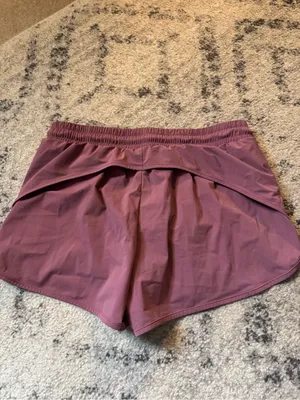 Women's Athletic Running Shorts in Mauve Pink with Drawstring thumbnail 5