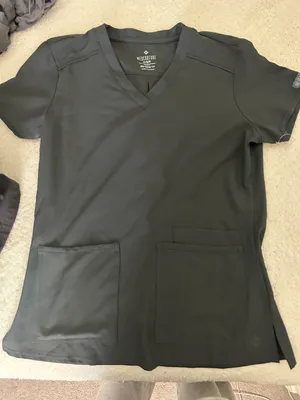 MedCouture Charcoal Scrub Top thumbnail 1