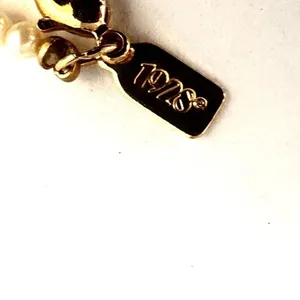 1928 faux pearl single strand necklace thumbnail 6