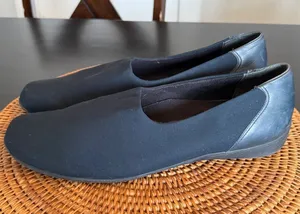 Munro American Stretch Fabric Leather Slip On‎ Loafers Womens 14 thumbnail 1