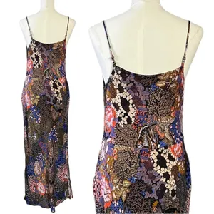 Anthropologie The Elyse Printed Slip Midi Dress Butterfly Floral Size XS thumbnail 5